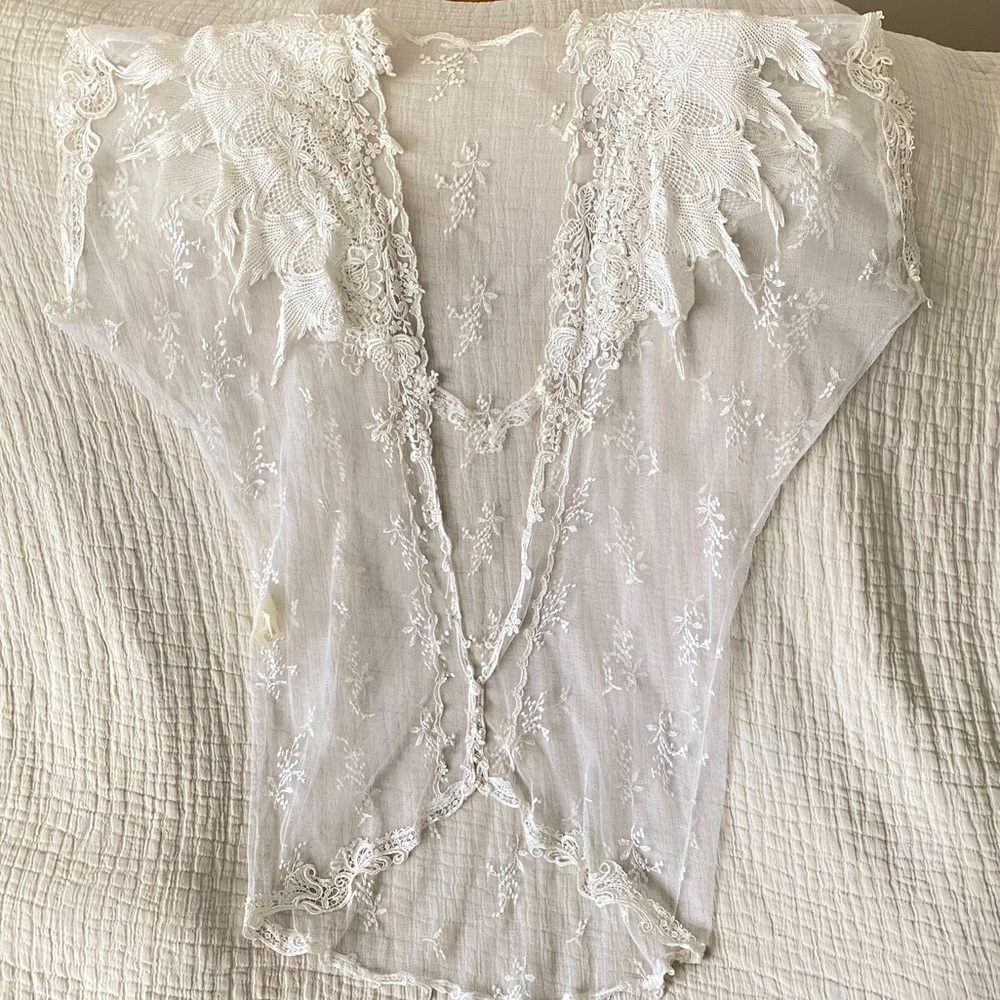 Victoria's Secret Sheer White Lace Tunic Cover-Up